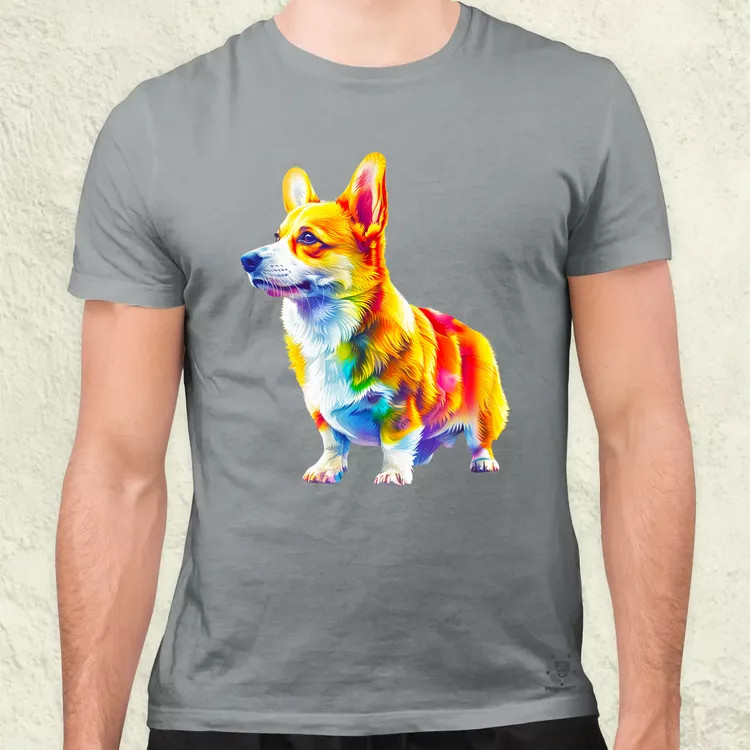Origami Corgi v3 férfi póló