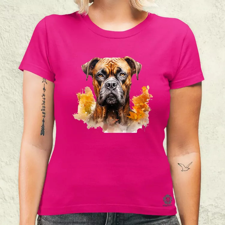 Őszi Boxer v1 női póló