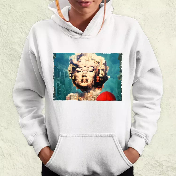 Pareidolia Marilyn Monroe város fantázia v6 női pulóver