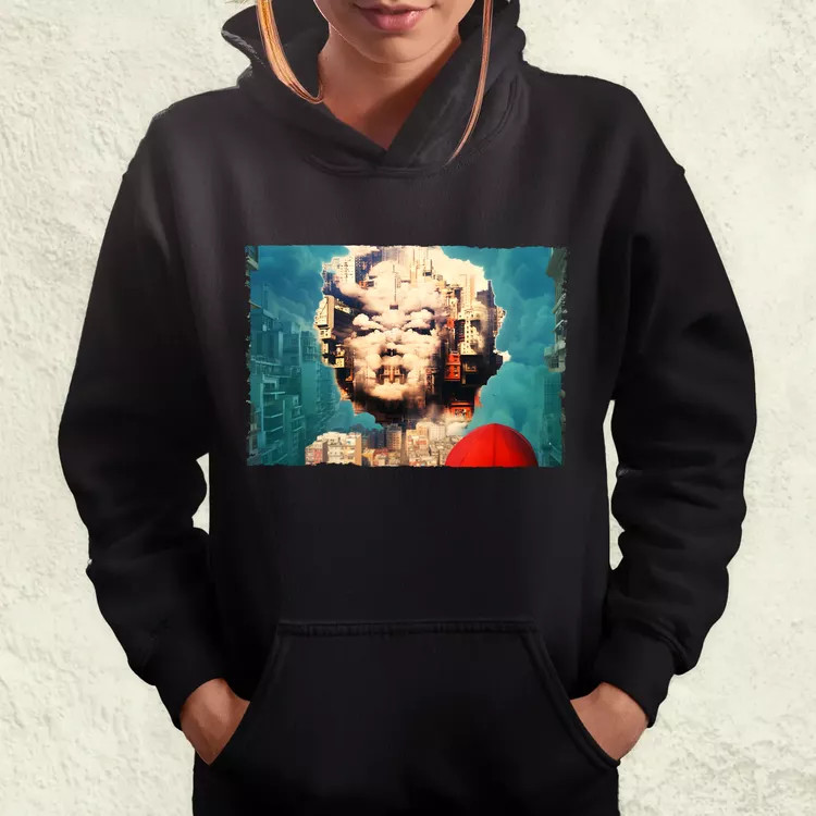 Pareidolia Marilyn Monroe város fantázia v6 női pulóver