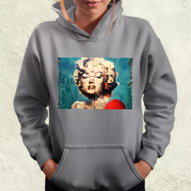 Pareidolia Marilyn Monroe város fantázia v6 női pulóver