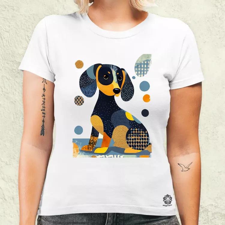 Pop art tacskó v1 női póló