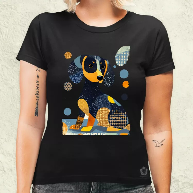 Pop art tacskó v1 női póló