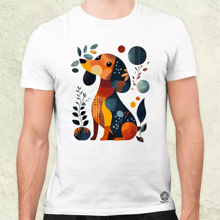 Pop art tacskó v2 férfi póló