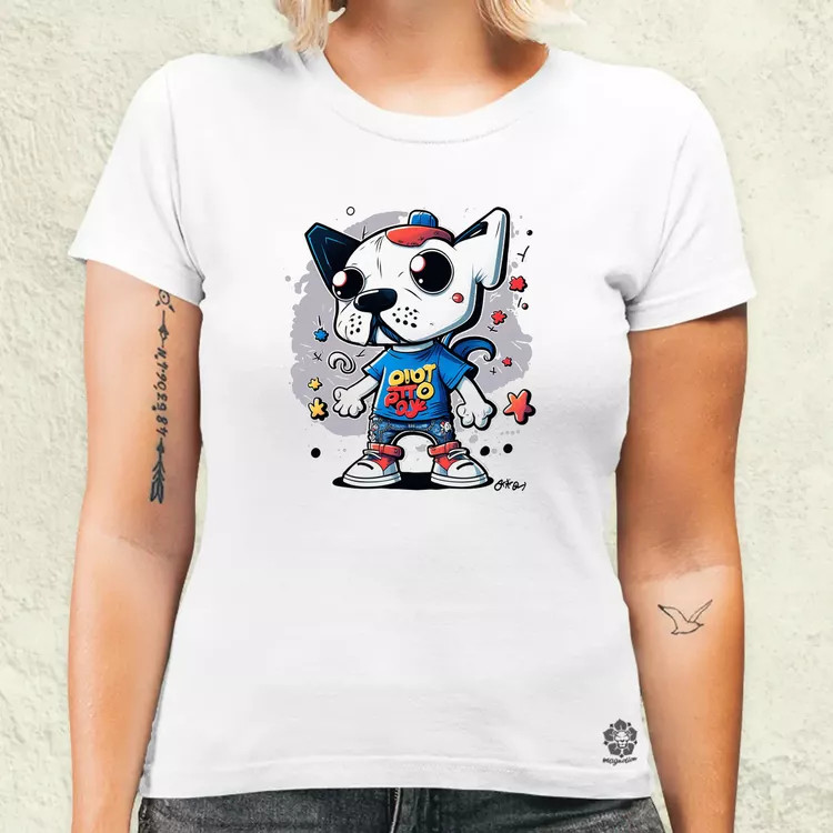 Punk kutya lány női póló
