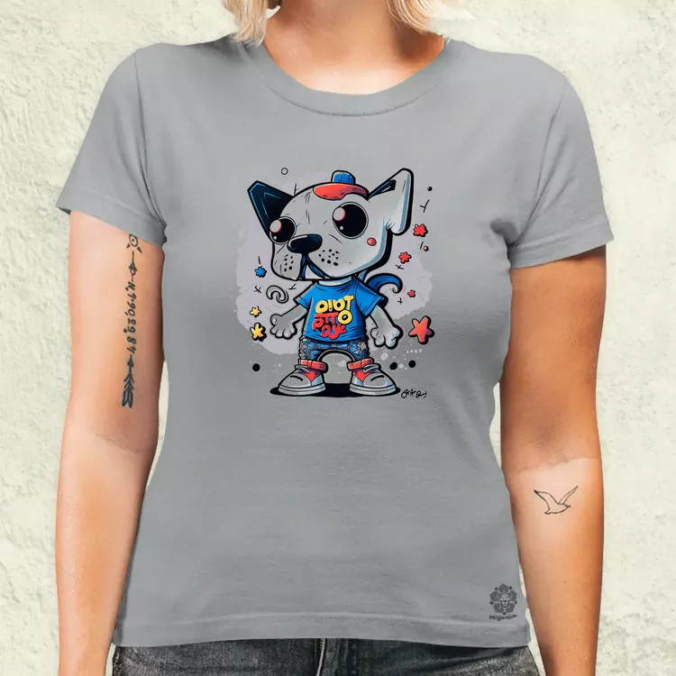 Punk kutya lány női póló