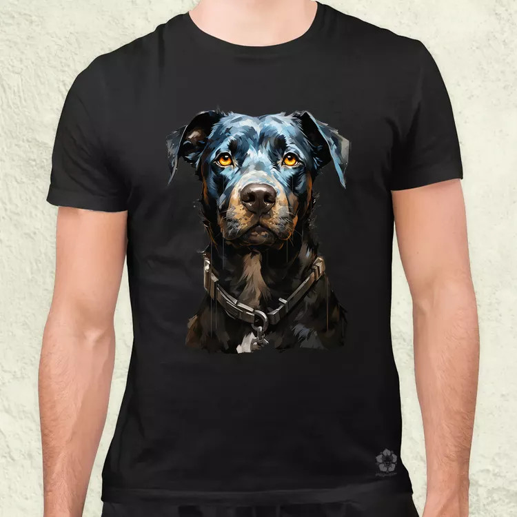 Rajz pitbull v1 férfi póló