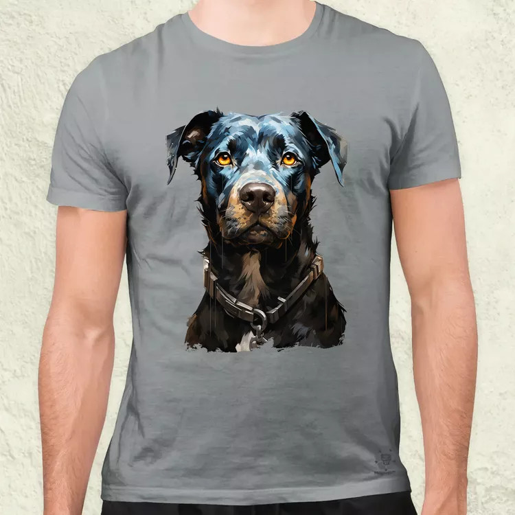 Rajz pitbull v1 férfi póló
