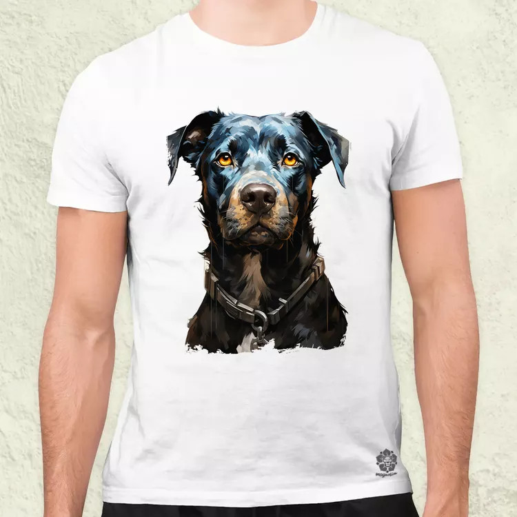 Rajz pitbull v1 férfi póló