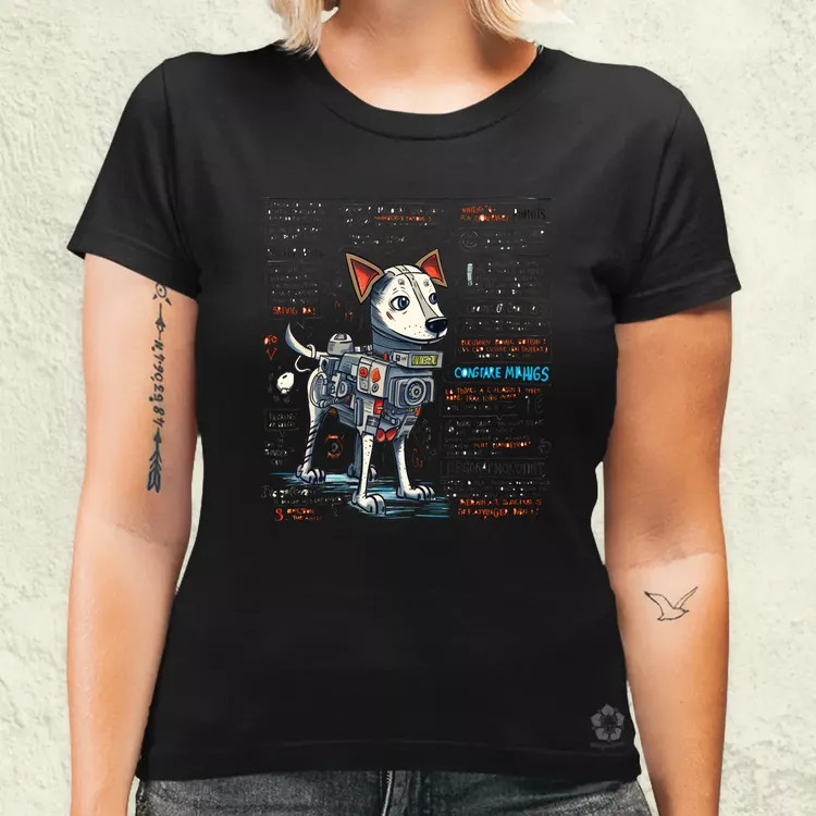 Robotkutya vázlat v1 női póló