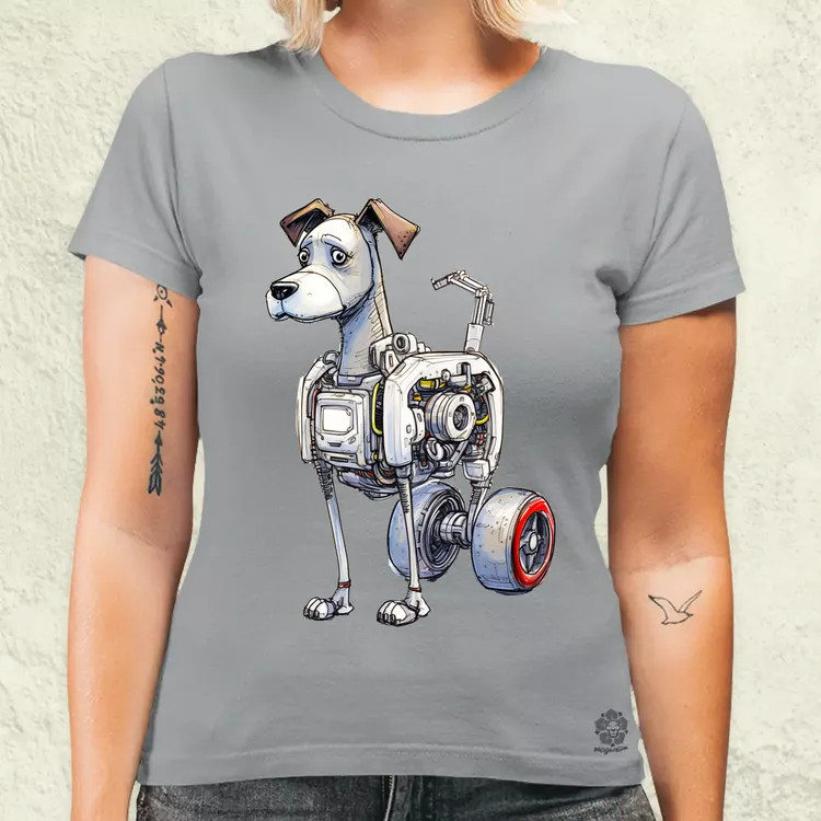 Robotkutya vázlat v5 női póló