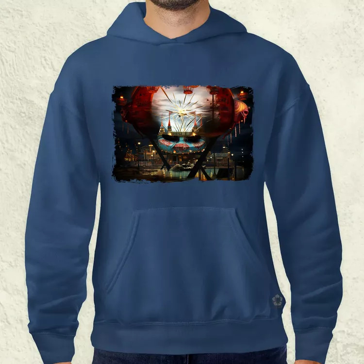 Pareidolia Pennywise vidámpark fantázia v1 férfi pulóver