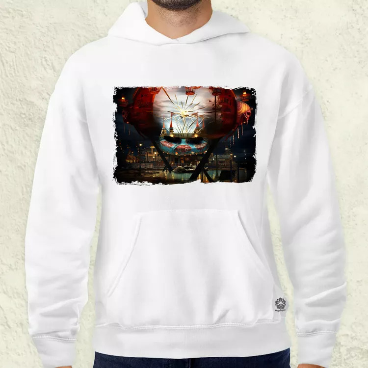 Pareidolia Pennywise vidámpark fantázia v1 férfi pulóver