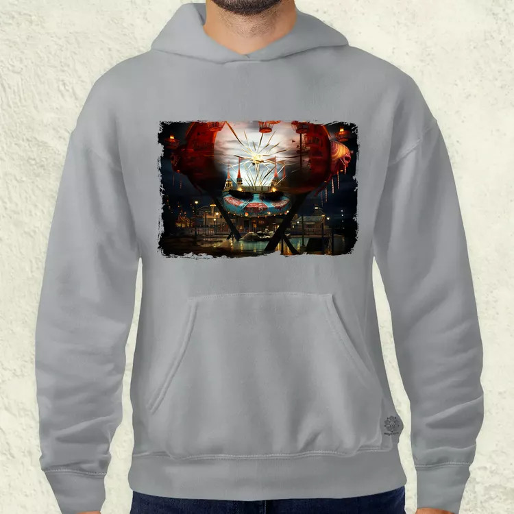 Pareidolia Pennywise vidámpark fantázia v1 férfi pulóver