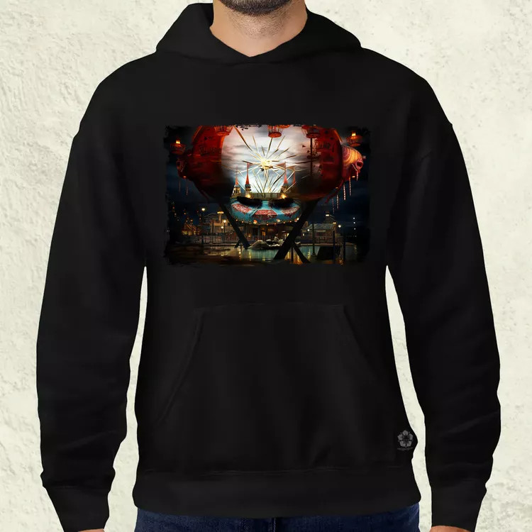 Pareidolia Pennywise vidámpark fantázia v1 férfi pulóver