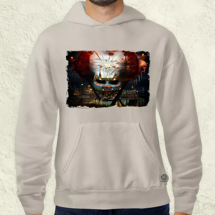 Pareidolia Pennywise vidámpark fantázia v1 férfi pulóver