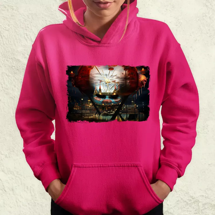 Pareidolia Pennywise vidámpark fantázia v1 női pulóver