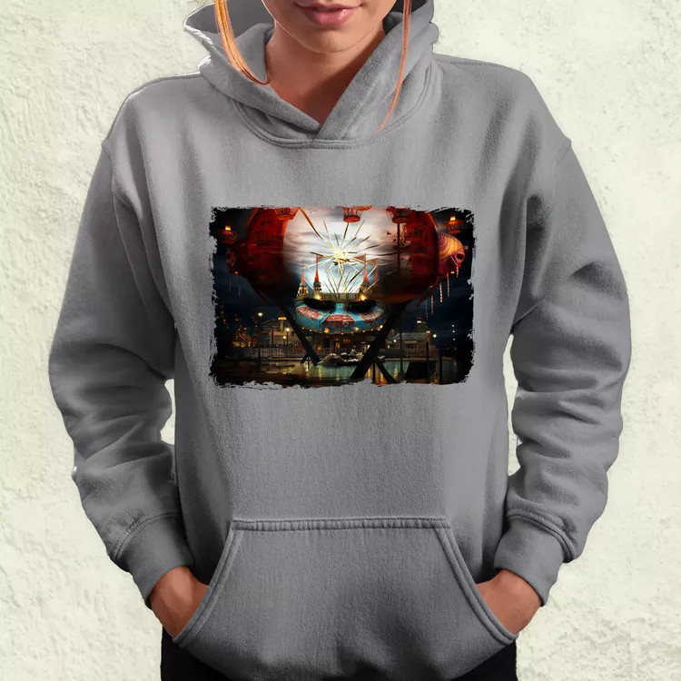 Pareidolia Pennywise vidámpark fantázia v1 női pulóver