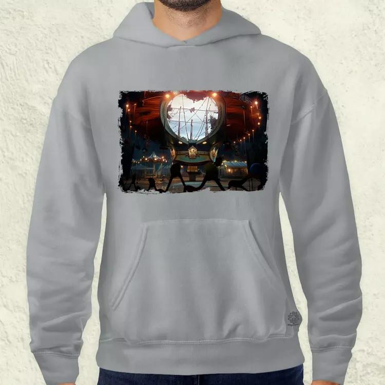 Pareidolia Pennywise vidámpark fantázia v2 férfi pulóver