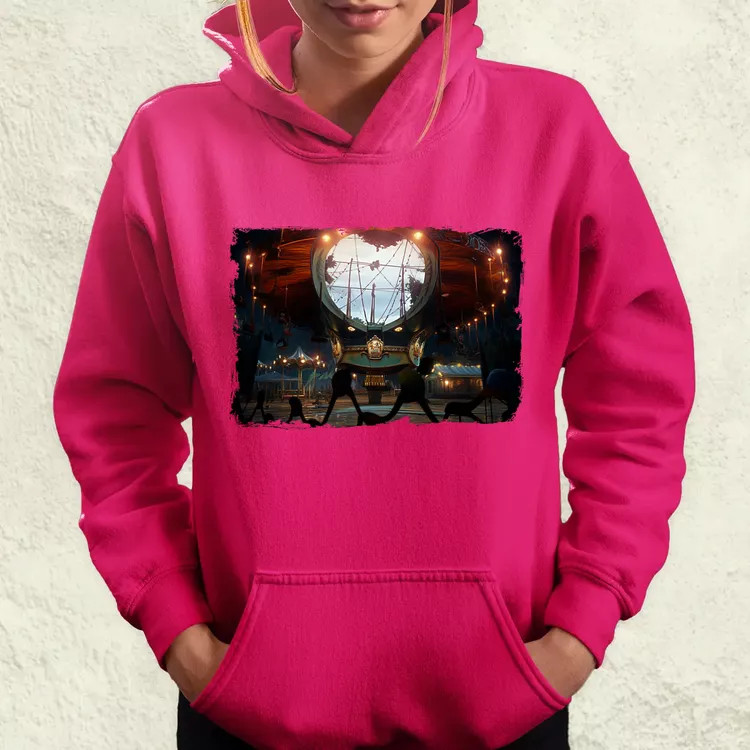 Pareidolia Pennywise vidámpark fantázia v2 női pulóver