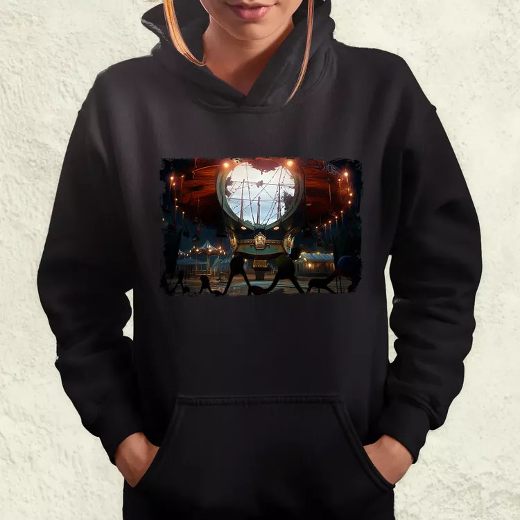 Pareidolia Pennywise vidámpark fantázia v2 női pulóver