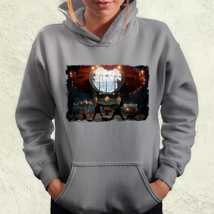 Pareidolia Pennywise vidámpark fantázia v2 női pulóver