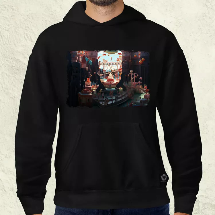 Pareidolia Pennywise vidámpark fantázia v3 férfi pulóver