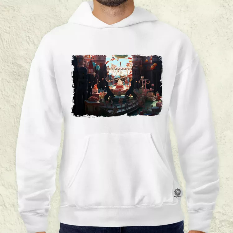 Pareidolia Pennywise vidámpark fantázia v3 férfi pulóver