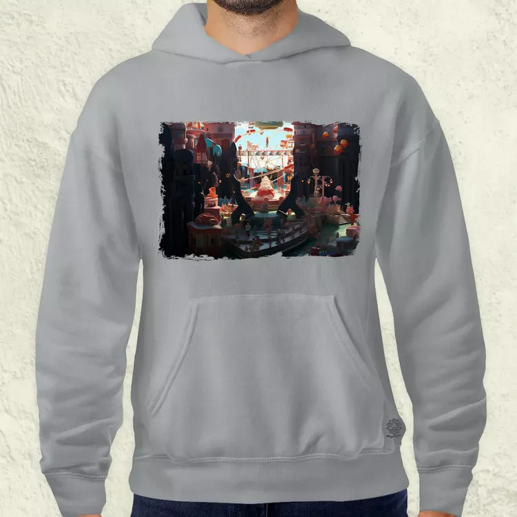 Pareidolia Pennywise vidámpark fantázia v3 férfi pulóver