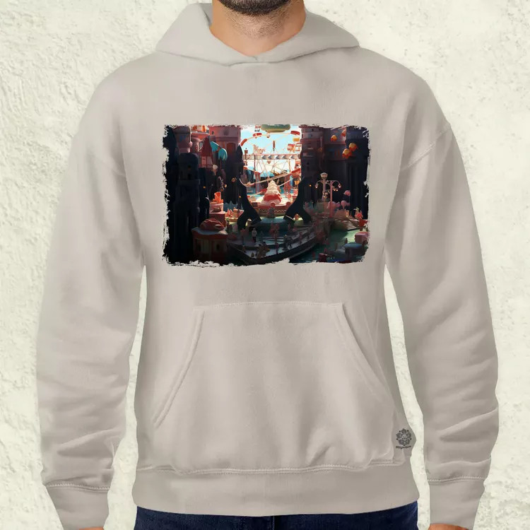 Pareidolia Pennywise vidámpark fantázia v3 férfi pulóver