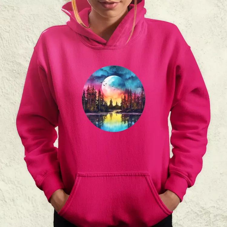 Éjjeli erdő v2 női pulóver