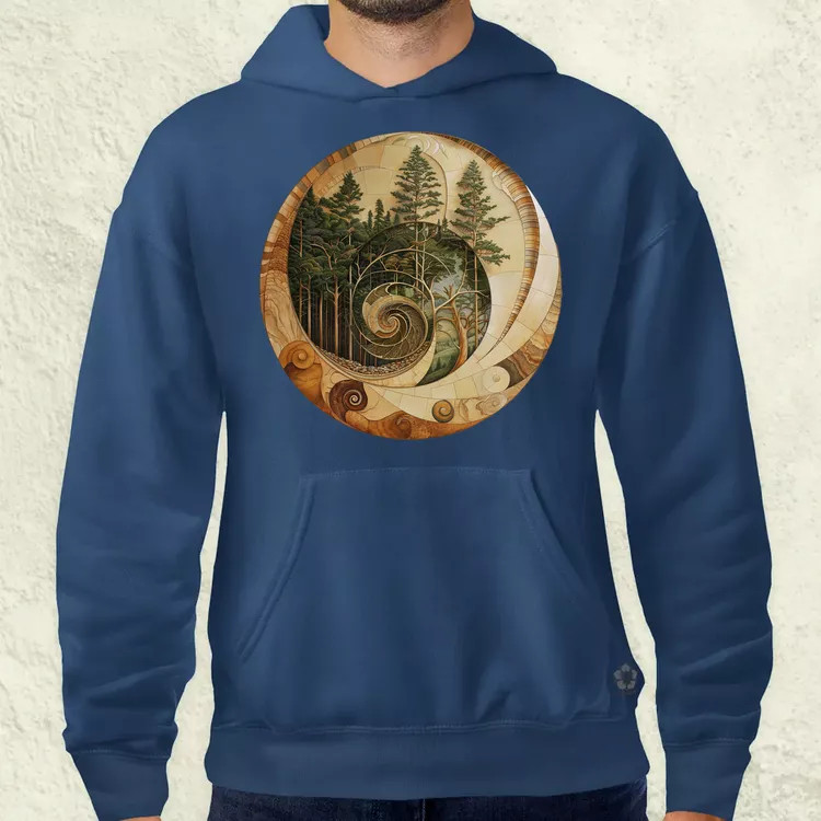 Fibonacci fákkal v2 férfi pulóver
