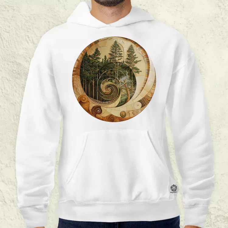 Fibonacci fákkal v2 férfi pulóver