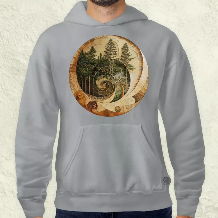 Fibonacci fákkal v2 férfi pulóver