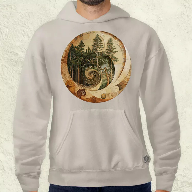 Fibonacci fákkal v2 férfi pulóver