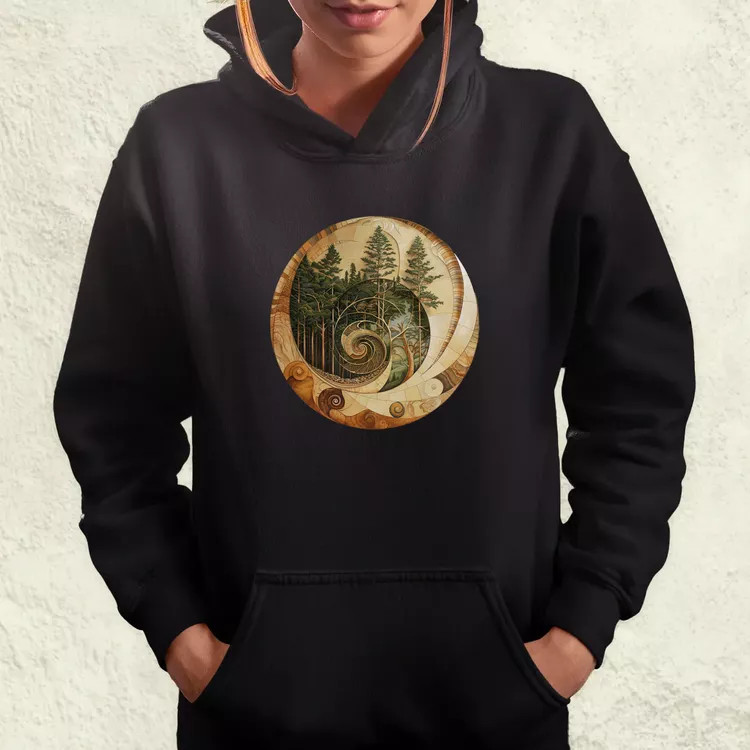 Fibonacci fákkal v2 női pulóver
