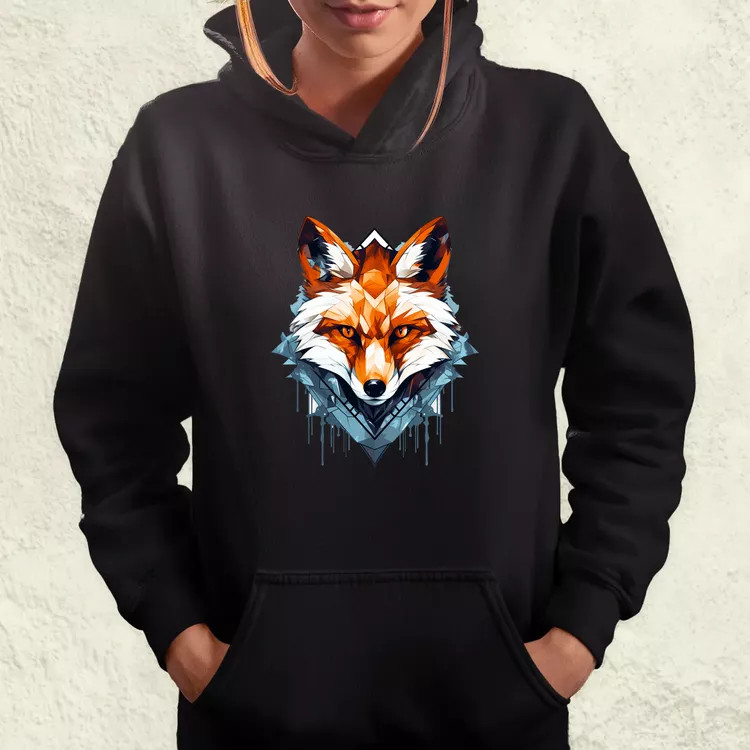 Geometrikus róka v1 női pulóver