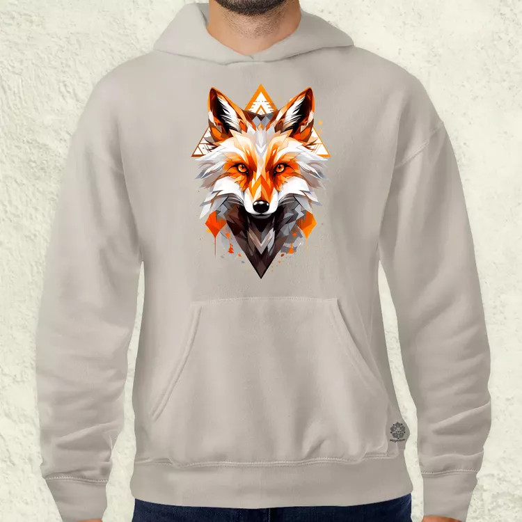 Geometrikus róka v2 férfi pulóver
