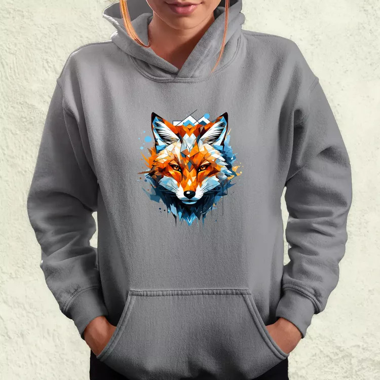 Geometrikus róka v4 női pulóver