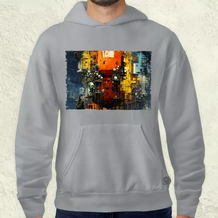 Pareidolia Pókember város fantázia v3 férfi pulóver