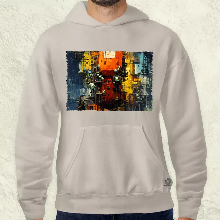 Pareidolia Pókember város fantázia v3 férfi pulóver