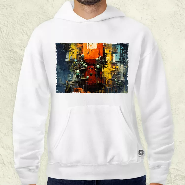 Pareidolia Pókember város fantázia v3 férfi pulóver