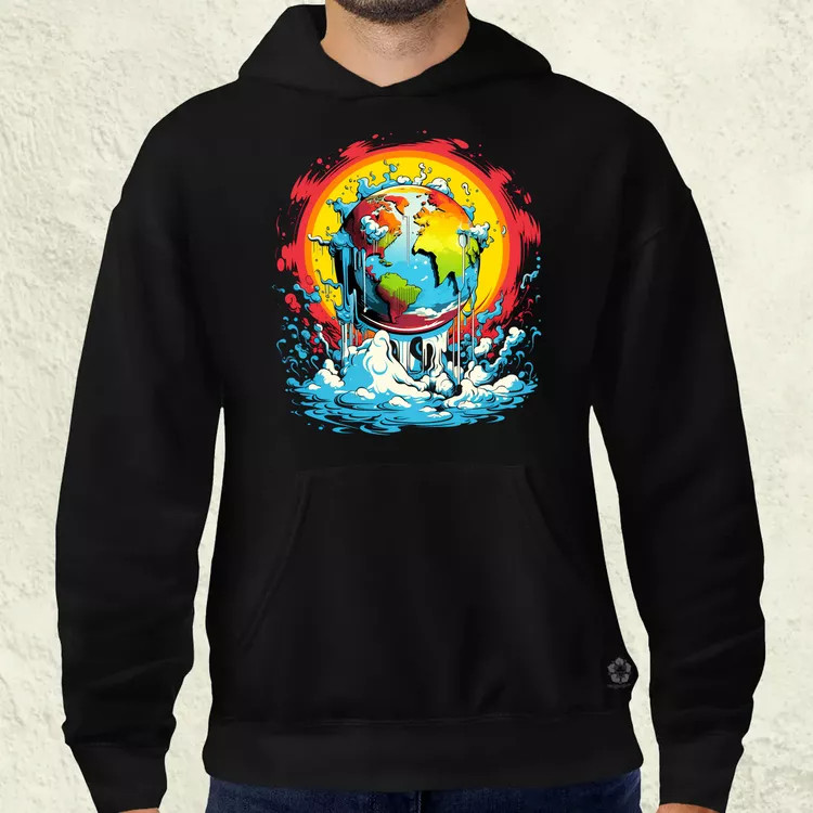 Globális felmelegedés graffiti v5 férfi pulóver