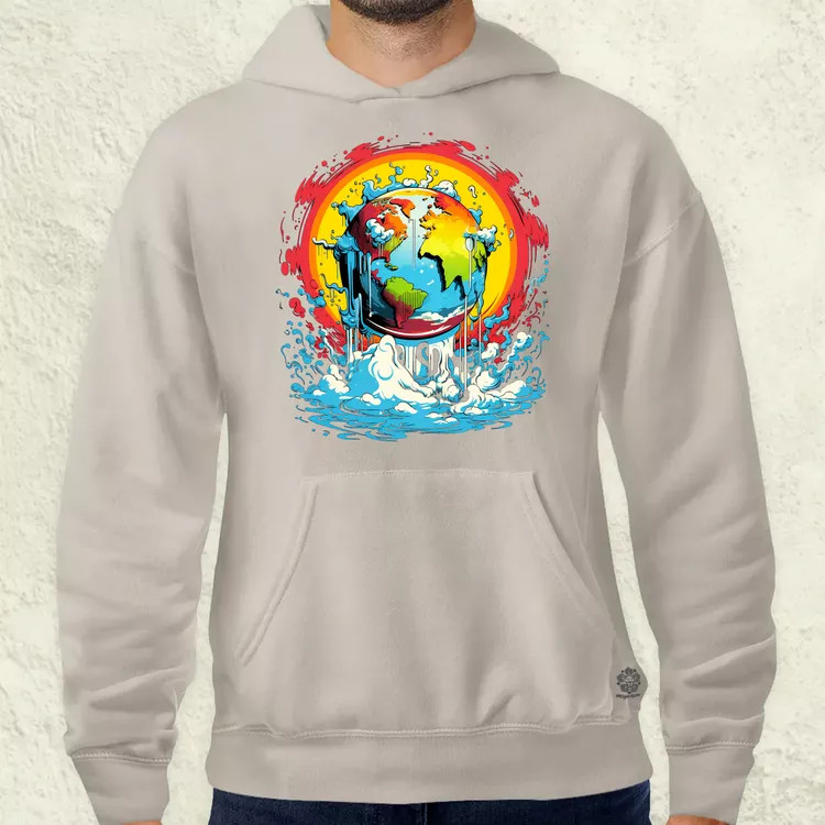Globális felmelegedés graffiti v5 férfi pulóver