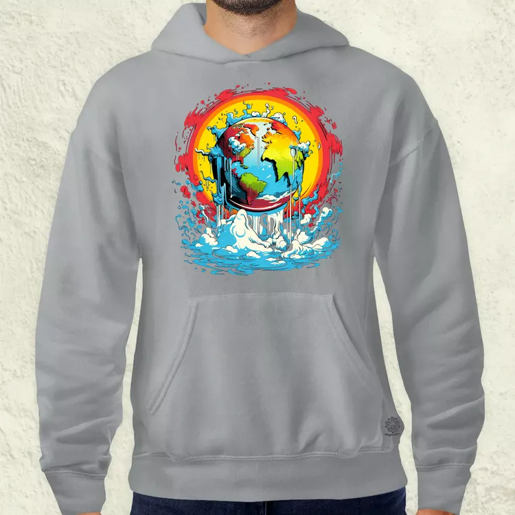 Globális felmelegedés graffiti v5 férfi pulóver