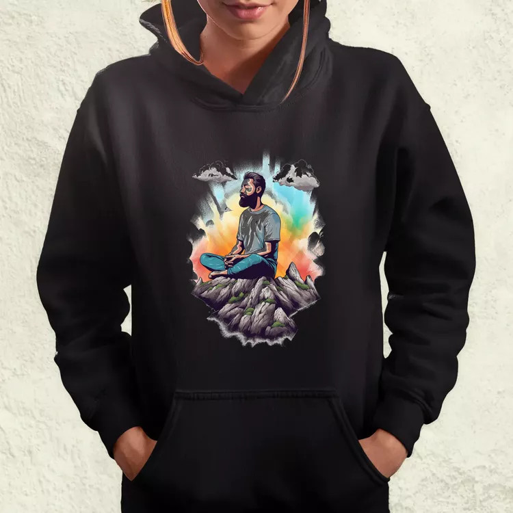 Hegyen meditálás v7 női pulóver