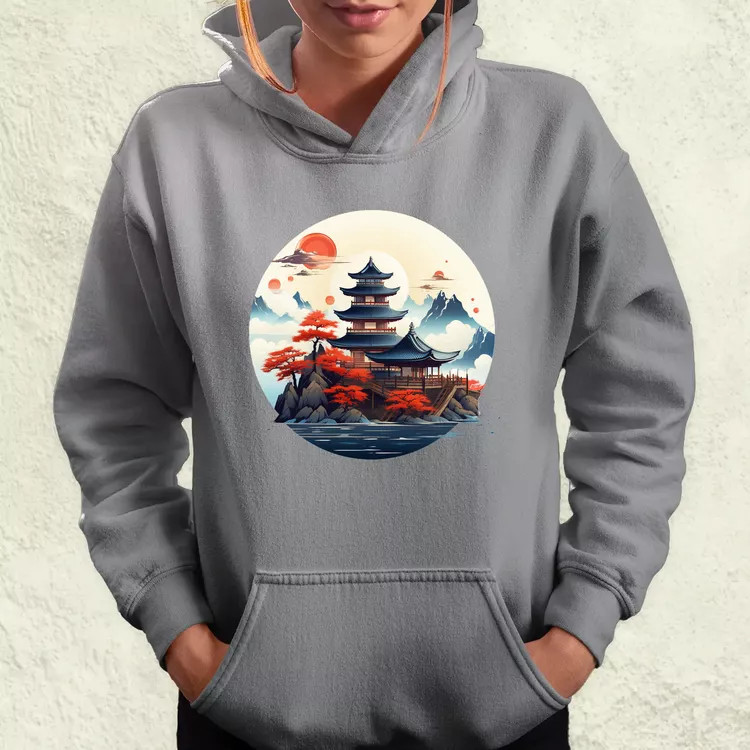 Japán szentély v1 női pulóver