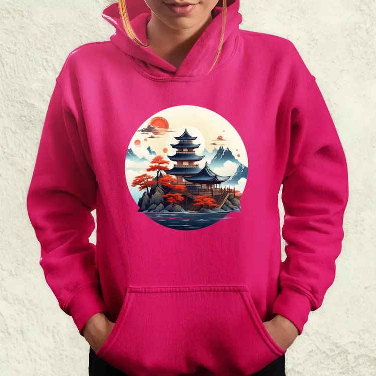 Japán szentély v1 női pulóver