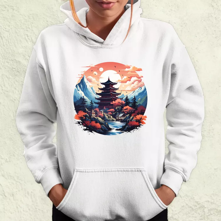 Japán szentély v3 női pulóver