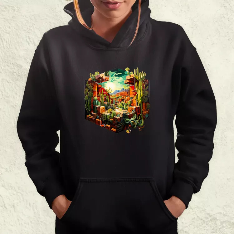Kocka kaktuszkert v1 női pulóver